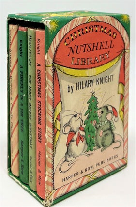 Item #1639 Christmas Nutshell Library: Angels & Berries & Candy Canes, A Firefly in a Fir Tree,...