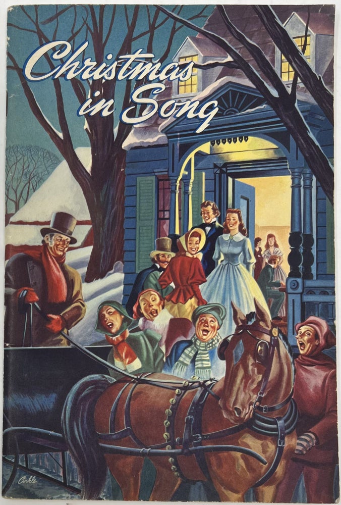 Item #1644 Christmas in Song, A Treasury of Traditional Songs, Favorite Hymns, and Choice Carols, from All Ages and from Many Lands, Selected for Your Singing Christmas, Compiled and Arranged for Mixed Voices (S.A.T.B.) Unisonal Singing by Theo. Preuss, Price 35 cents. Theo PREUSS.