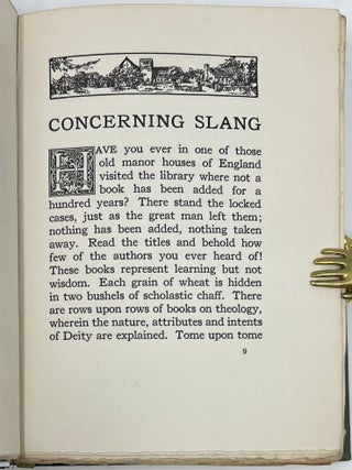 Concerning Slang and Other Droll Stories