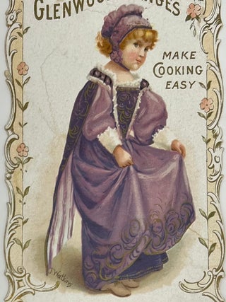 Calendar for the year 1898, “Make Cooking Easy, T.F. Foss & Sons, 111-113 Exchange St. Portland, Me