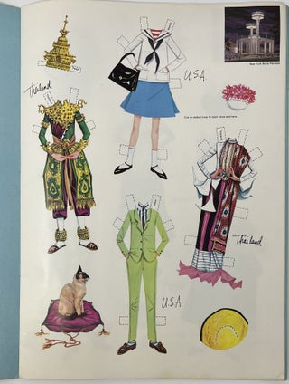 Peter and Wendy Dress Up for the New York World’s Fair, Official Edition, Paper Doll Cutouts with Costumes From Many Different Lands