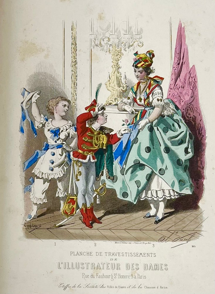 Item #1746 A Bound Collection of French Fashion Plates: L’Illustrateur des Dames, Rue du Fauborg St. Honore,3 Paris