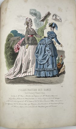 A Bound Collection of French Fashion Plates: L’Illustrateur des Dames, Rue du Fauborg St. Honore,3 Paris