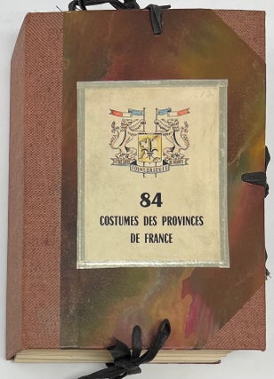 Item #1749 84 Costumes des Provinces de France. Société des Cartes Folkloriques de...