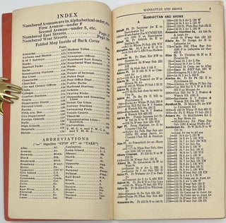 The How-To-Get-There (Barkan System) Street Directory of New York City Manhattan & Bronx, The Most Up-to-date Common Sense Street Directory, Containing the Latest Improved Indexed Map, Including the New St. Nicholas-Eighth Avenue Subway