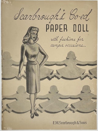 Item #1800 Scarbrough’s Co-ed Paper Doll with fashions for campus occasions…. E M....