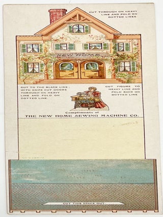 Two advertising premiums: Compliments of The New Home Sewing Machine Co.