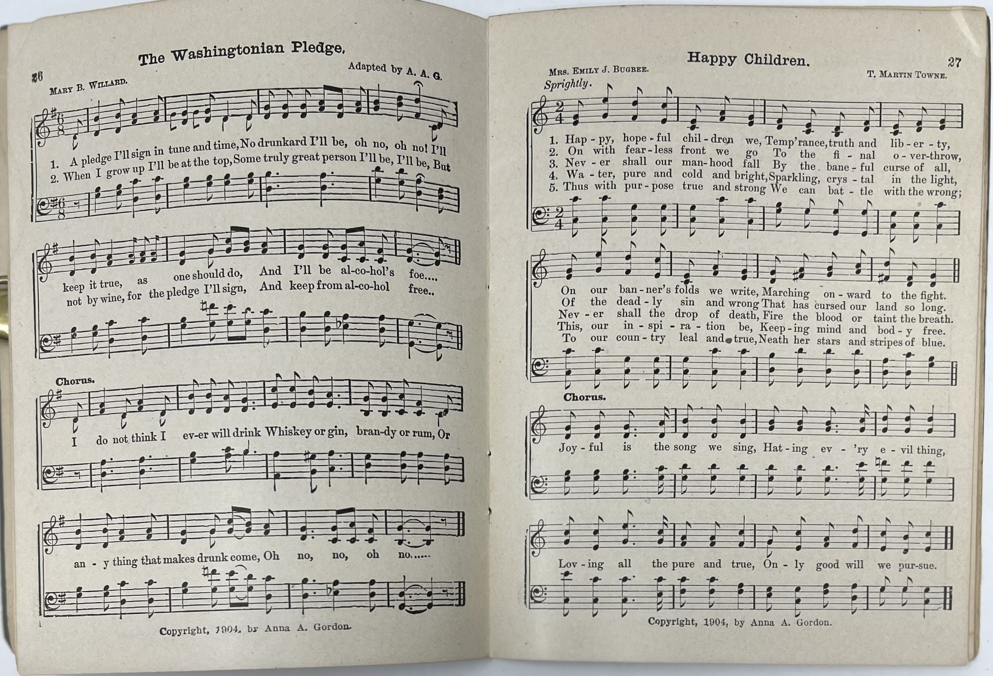 Marching Songs for Young Crusaders | Anna A. GORDON, Secretary of the ...