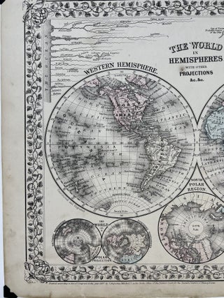 The World in Hemispheres, with Other Projections &c. &c.