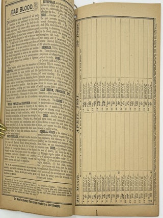 Burdock Blood Bitters 1891 Almanac and Key to Health