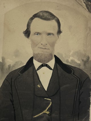 Three hand-colored portrait photographs from Lancaster County, Pennsylvania, c. Late 19th century.