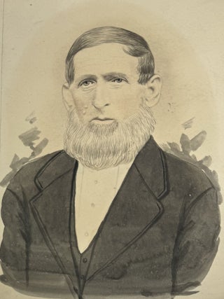 Three hand-colored portrait photographs from Lancaster County, Pennsylvania, c. Late 19th century.