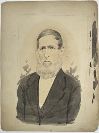 Three hand-colored portrait photographs from Lancaster County, Pennsylvania, c. Late 19th century.