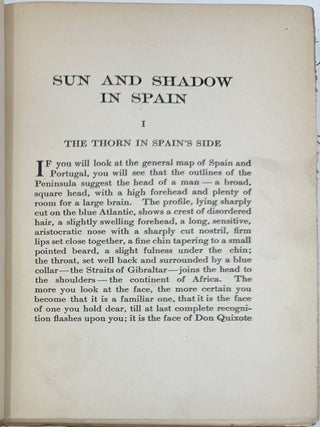 Sun and Shadow in Spain, with Pictures from Photographs and Illustrations in Color