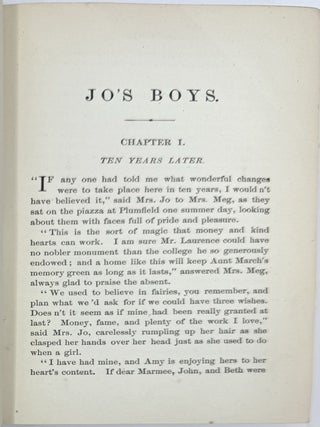 Jo's Boys and How They Turned Out. A Sequel to "Little Men"