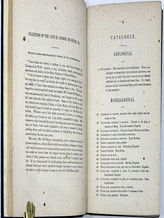 Third Annual Report of the Regents of the University, on the Condition of the State Cabinet of Natural History, and the Historical and Antiquarian Collection, Annexed Thereto. Revised Edition: Printed by order of the Assembly of the State of New-York