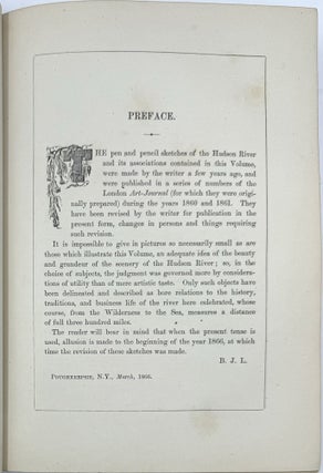 The Hudson, From the Wilderness to the Sea; Illustrated by Three Hundred and Six Engravings on Wood, from Drawings by the Author, and a Frontispiece on Steel