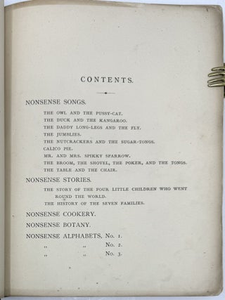 Nonsense Songs, Stories, Botany, and Alphabets