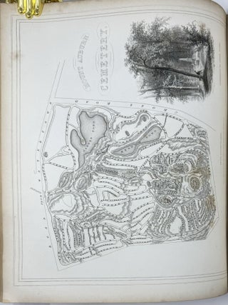 Green-Wood Illustrated. In Highly Finished Line Engraving, From Drawings Taken on the Spot. With Descriptive notices by Nehemiah Cleaveland. Bound with: Mount Auburn. Illustrated in a Series of Views from drawings by James Smilie. Letter Press Description by Cornelia W. Walter