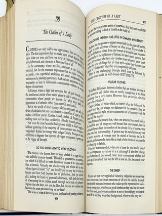 Etiquette “The Blue Book of Social Usage.” Illustrated with Photographs and Facsimiles of Social Forms, New Edition, Completely Rewritten and Reset Including Military and Post-War Etiquette