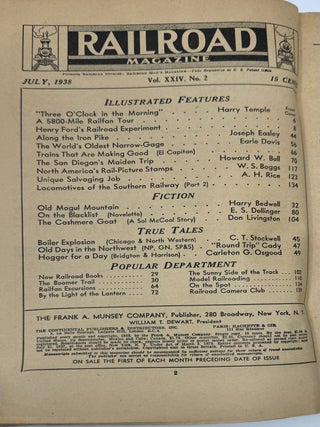Railroad Stories, Formerly Railroad Man's Magazine, Volume XXIV, No. 2, July 1938