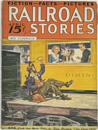 Item #2012 Railroad Stories, Formerly Railroad Man's Magazine, Volume XIX, No. 5, April 1936....