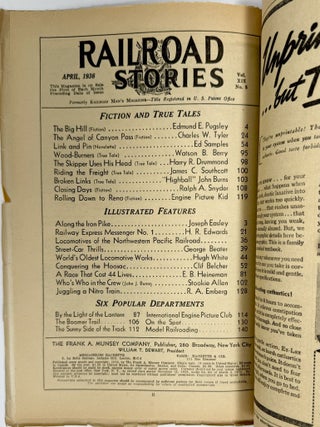 Railroad Stories, Formerly Railroad Man's Magazine, Volume XIX, No. 5, April 1936