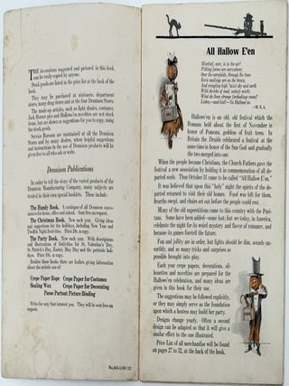 Dennison's Bogie Book, Suggestions for Halloween 10 cents