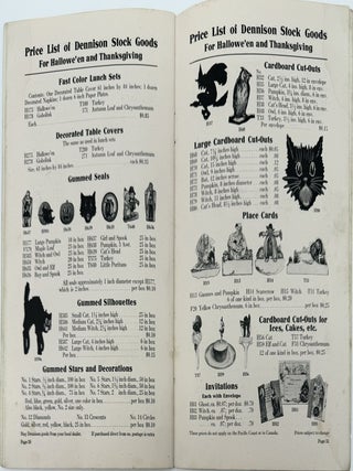 Dennison's Bogie Book, Suggestions for Halloween 10 cents