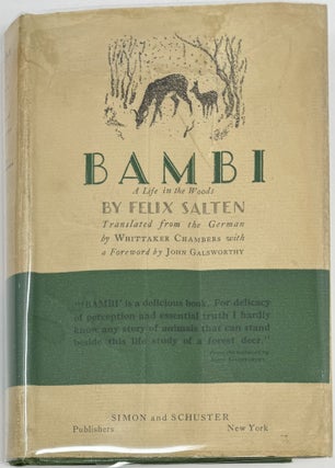 Item #2031 Bambi, A Life in the Woods. Felix SALTEN, Foreward John GALSWORTHY