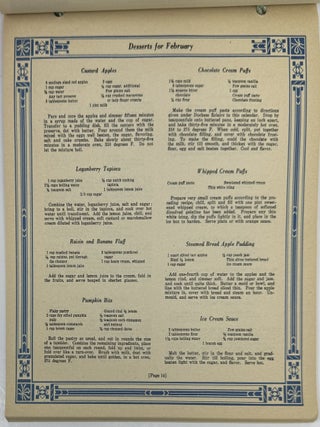 Dainty Desserts for the Family and Guests, with Eight Little Dessert Lessons by the International Food Authority, A Gordon Volland Publication