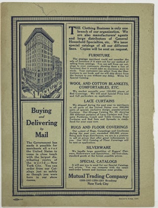 Latest Fashions and Newest Styles in Wearing Apparel for Fall and Winter 1913-1914, In the Heart of New York City