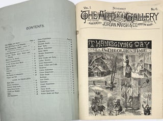 The Art Gallery and Fashion Indicataor Jordan, Marsh & Co., Washington Summer & Avon Sts., Boston, Mass, November 1884, Vol. 1, No. 6