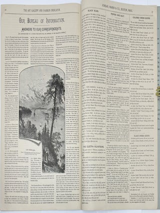The Art Gallery and Fashion Indicataor Jordan, Marsh & Co., Washington Summer & Avon Sts., Boston, Mass, November 1884, Vol. 1, No. 6