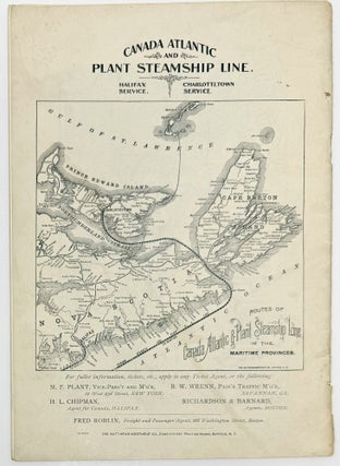 Nova Scotia, Cape Breton and Prince Edwards Island, Canada Atlantic and Plant Steamship Line, Halifax Service, Charlottetown Service