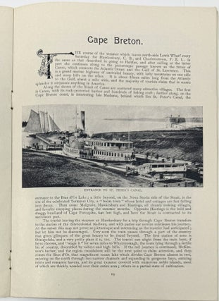 Nova Scotia, Cape Breton and Prince Edwards Island, Canada Atlantic and Plant Steamship Line, Halifax Service, Charlottetown Service