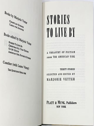 Stories to Live By, A Treasury of Fiction from the American Girl