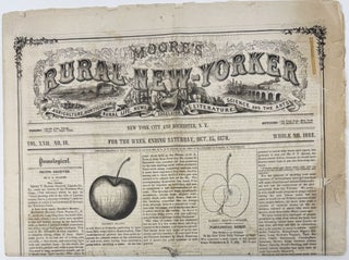 Item #2139 Moore's Rural New-Yorkder, for the week ending Saturday, Oct. 15, 1870, Vol. XXII, No....