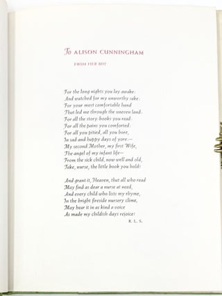 A Child's Garden of Verse, The Complete Edition, With a Biographical Sketch of the Author and an Index of First Lines.