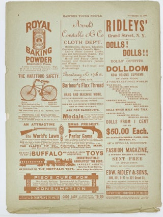 Harper's Young People, New York, Tuesday, November 24, 1891, Vol. XIII, No. 630; Front wrapper title: Harper’s Young People, November 24, Thanksgiving 1891