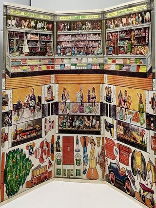 "Boston Store, Xmas Toy Store, Entire 11th Floor, State, Madison & Dearborn Sts." Uncut Paper Toy Shop