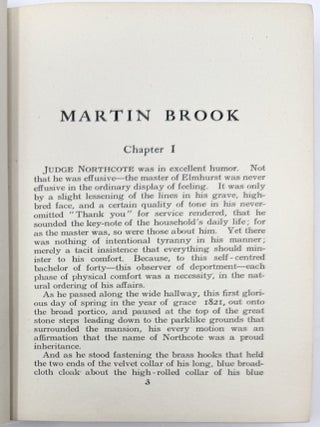 Martin Brook, A Novel