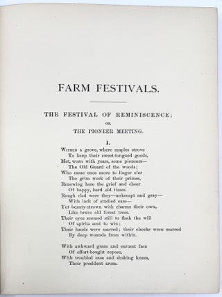 Farm Ballads (1873), Farm Legends (1875), Farm Festivals (1881)