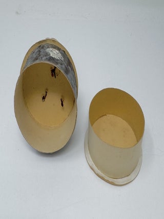Small German Candy Container with Boy and Snowball