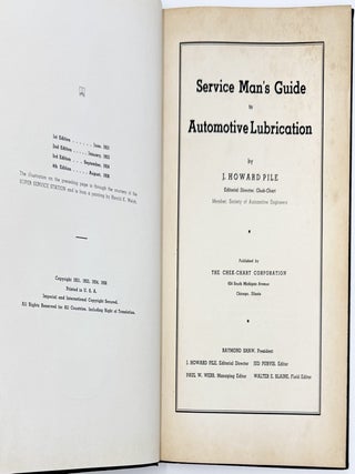 Service Man's Guide to Automotive Lubrication