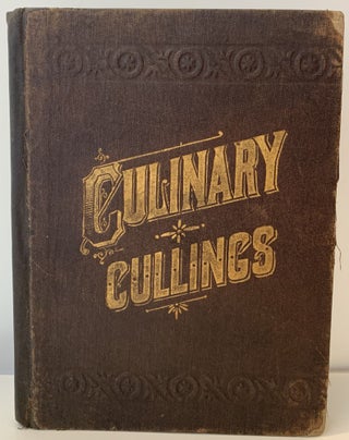 Item #246 Culinary Cullings, Being Tried and True Recipes, Carefully Collected. YMCA