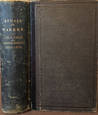 Item #300 Annals of the Town of Warren, in Knox County, Maine with the Early History of St....