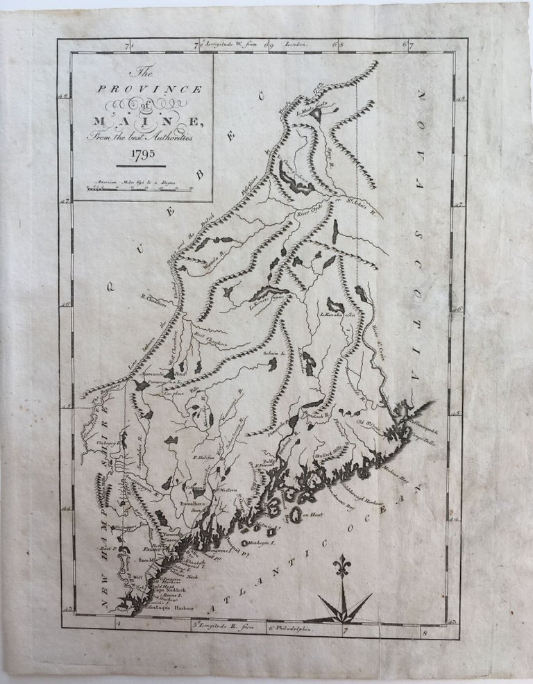 Item #408 The Province of Maine, from the best Authorities 1795. John REID.