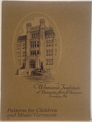 Item #432 Pattern for Children and Misses' Garments, 18, Woman's Institue of Domestic Arts and...
