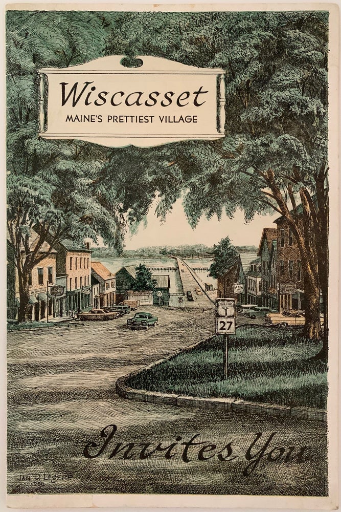 Item #560 Wiscasset, Maine's Prettiest Village Invites You. Edward F. COX, executive secretary of the Bath Area Chamber of Commerce.